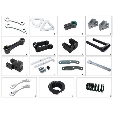 Kit de rehausse de selle MFW +20mm type A