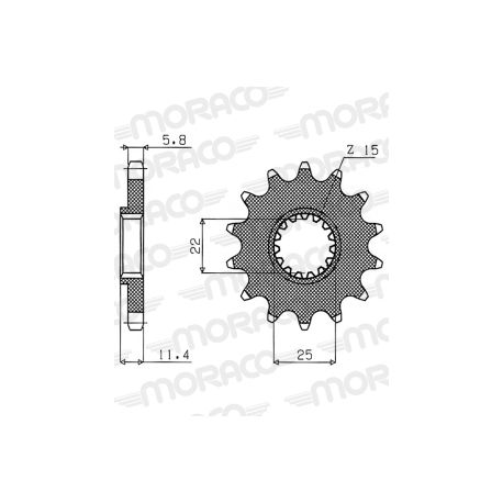 Pignon de transmission moto KTM 400 EGS/LSE/SC/SXC 450 SMR 540 GS/SXC 600 GS 660 SMC 690 ENDURO/SMC-R HUSQVARNA 690/701 ENDURO