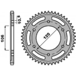 Couronne PBR Racing aluminium Ultra-Light 4530 - 520