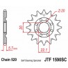 Pignon JT SPROCKETS acier anti-boue 1590 - 520 2