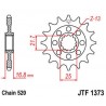 Pignon JT SPROCKETS acier standard 1373 - 520 0