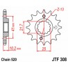 Pignon JT SPROCKETS acier standard 308 - 520 2