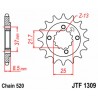 Pignon JT SPROCKETS acier standard 1309 - 520 2