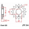 Pignon JT SPROCKETS acier standard 314 - 525 2