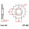 Pignon JT SPROCKETS acier standard 402 - 520 2