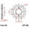 Pignon JT SPROCKETS acier standard 430 - 520 2