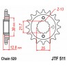 Pignon JT SPROCKETS acier standard 511 - 520 2