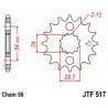 Pignon JT SPROCKETS acier standard 517 - 630 2