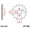 Pignon JT SPROCKETS acier standard 569 - 520 2