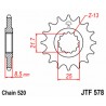 Pignon JT SPROCKETS acier standard 578 - 520 2