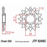 Pignon JT SPROCKETS acier anti-boue 824 - 520 2