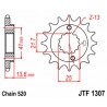 Pignon JT SPROCKETS acier standard 1307 - 520 2
