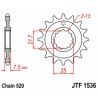 Pignon JT SPROCKETS acier standard 1536 - 520 2