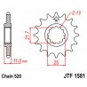 Pignon JT SPROCKETS acier standard 1581 - 520 2