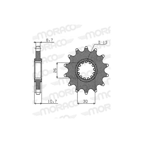 Pignon de transmission moto YAMAHA FZS 1000 FAZER YZF-R1