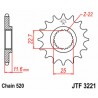 Pignon JT SPROCKETS acier standard 3221 - 520 2