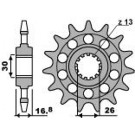 Pignon PBR Racing acier standard 347M - 520