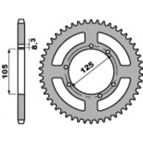 Couronne PBR acier standard 4413 - 428