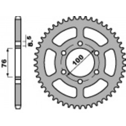 Couronne PBR acier standard 4513 - 428