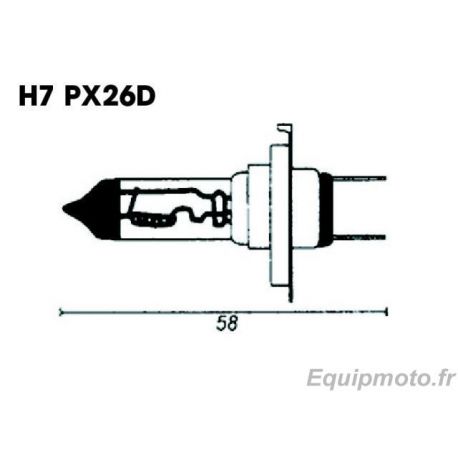 Ampoule PHILIPS VISION H7 PR 12V 55W