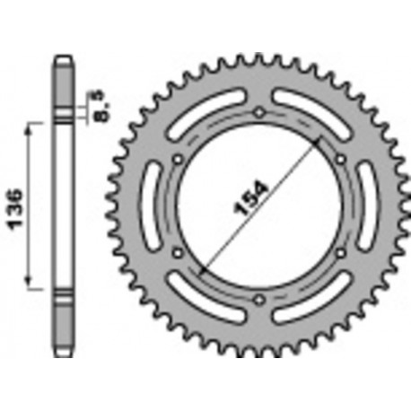 Couronne PBR acier standard 4546 - 520