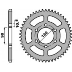 Couronne PBR acier standard 483 - 630
