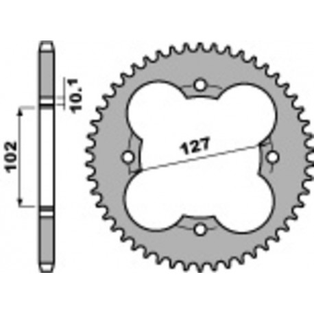 Couronne PBR acier standard 4480 - 520