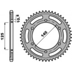 Couronne PBR acier standard 869 - 525