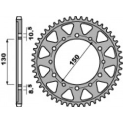 Couronne PBR acier standard 860 - 530