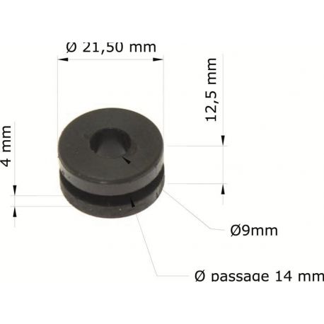 Silent-blocs moto scooter universel 21.50mm