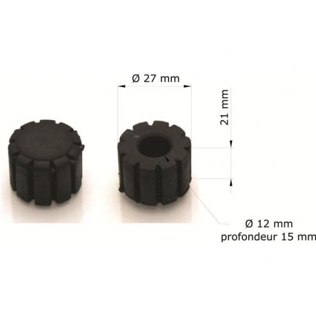 Silent-blocs moto scooter universel 27mm