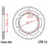 Couronne JT SPROCKETS acier standard 13 - 520 0