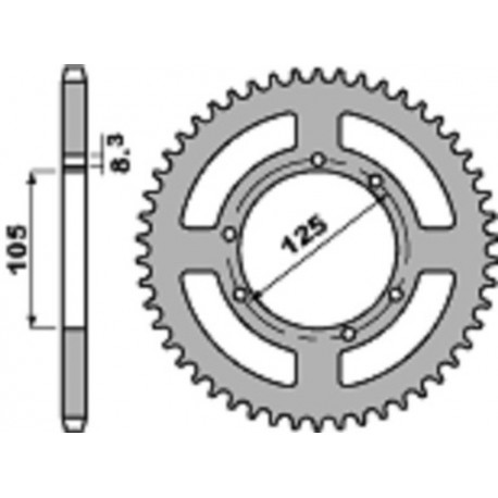 Couronne PBR aluminium Ultra-Light 4413 - 525