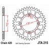 Couronne JT SPROCKETS aluminium Ultra-Light anti-boue 215 - 420 1