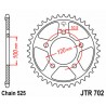 Couronne JT SPROCKETS acier standard 702 - 525 1