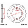 Couronne JT SPROCKETS acier standard 895 - 428 0