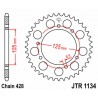 Couronne JT SPROCKETS acier standard 1134 - 428 0
