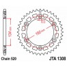 Couronne JT SPROCKETS aluminium Ultra-Light 1308 - 520 0