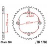 Couronne JT SPROCKETS acier standard 1760 - 520 1