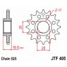 Pignon JT SPROCKETS acier standard 405 - 525 2