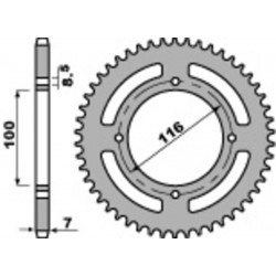 Couronne PBR acier standard 467M - 428