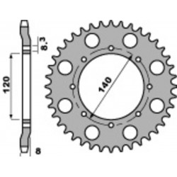 Couronne PBR acier standard 506 - 520