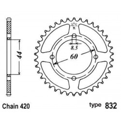 Couronne B1 acier standard - 420
