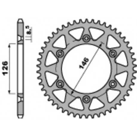 Couronne PBR acier standard 808 - 520