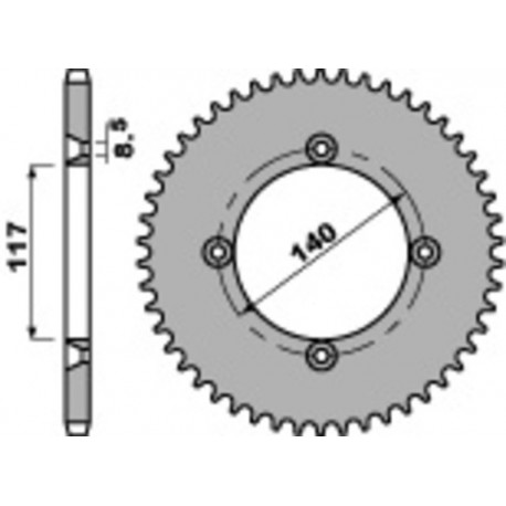 Couronne PBR acier standard 831 - 428