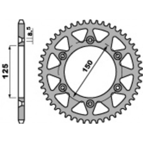 Couronne PBR acier standard 899 - 520