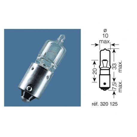 Ampoule 12V-21W / TEMOINS CULOT BAY9S