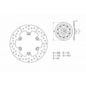 Disque de frein BREMBO Oro rond fixe