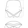Pare brise moto V-Flow vfsc universel de la marque MRA 3