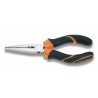 Pince à becs plats longs striés BETA taille 200 branches gainées confort bi-matières 1